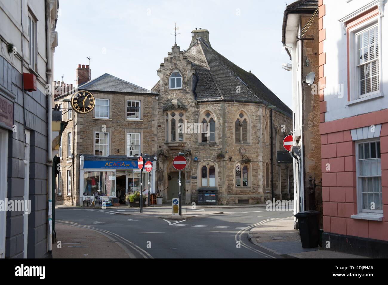 The Corn Exchange in Faringdon, Oxfordshire in the UK, taken on the 19th October 2020 Stock Photo