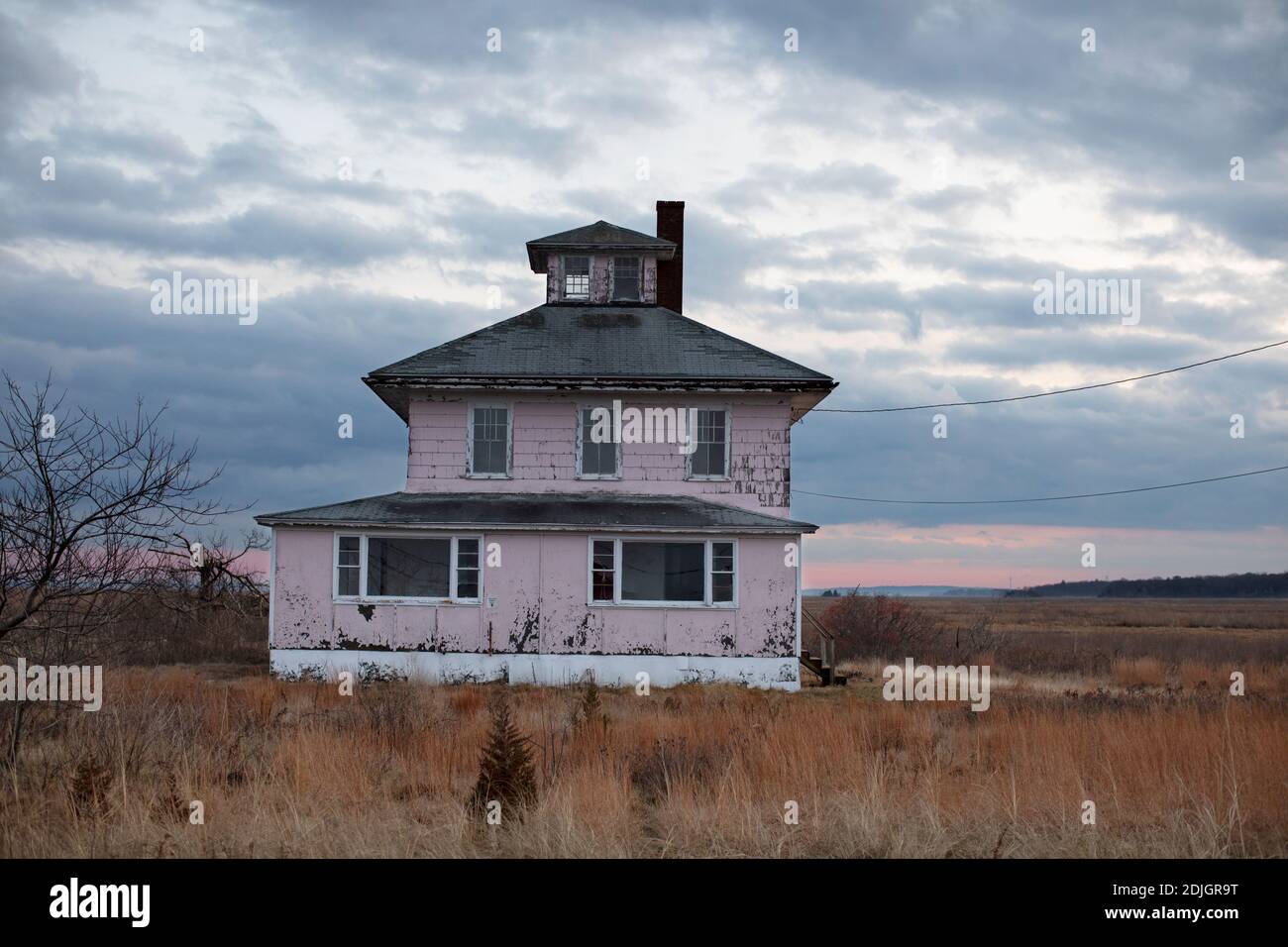 Plum island pink house hires stock photography and images Alamy