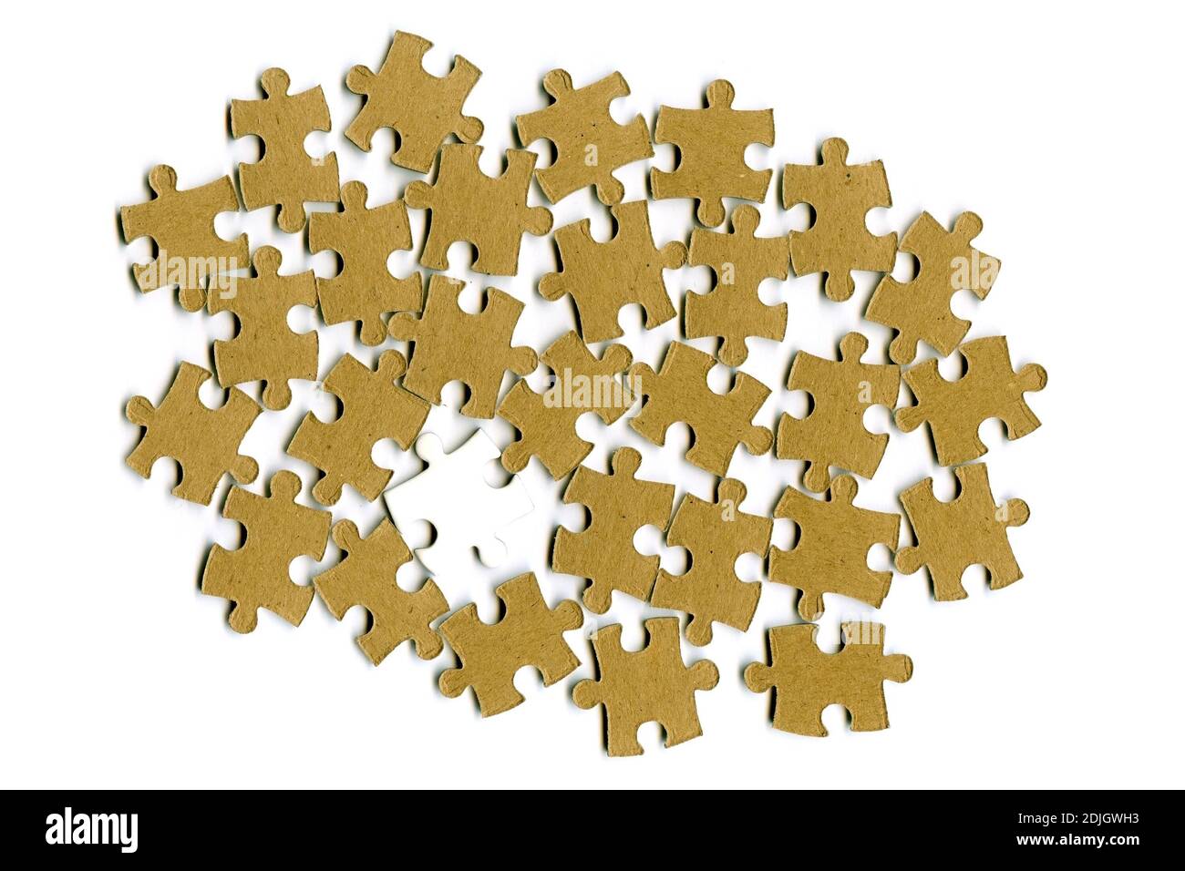 puzzle pieces isolated on a white background Stock Photo - Alamy