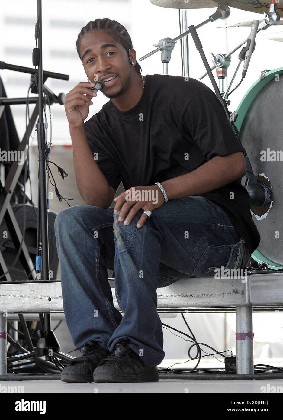 Omarion, formerly of B2K performs at the Florida Sunfest Festival. 05/06/06 Stock Photo