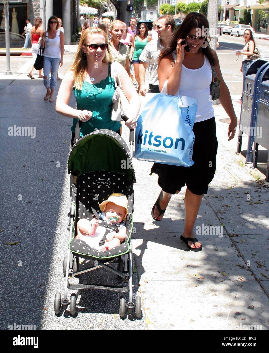 Actress Melissa Joan Hart, best known as the TV star of "Sabrina the  Teenage Witch," went shopping with baby son at Kitson and Kitson Kids in LA  with a friend. After shopping