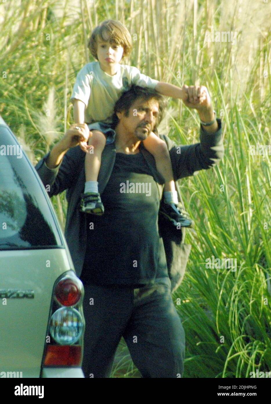 Exclusive!! Al Pacino spends an afternoon in the park with his twins