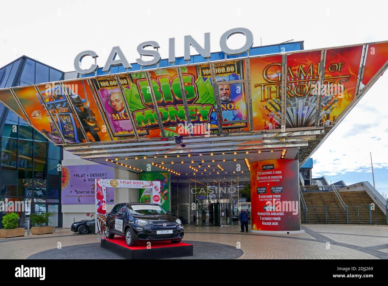 Casino in the Palais des Festivals et des Congres, Cannes, Alpes-Maritimes, Provence-Alpes-Cote d'Azur, France Stock Photo