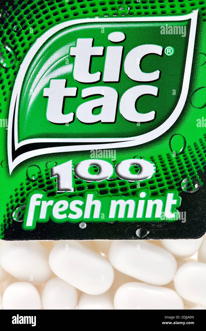 Tic Tac Fresh Mint Stock Photo