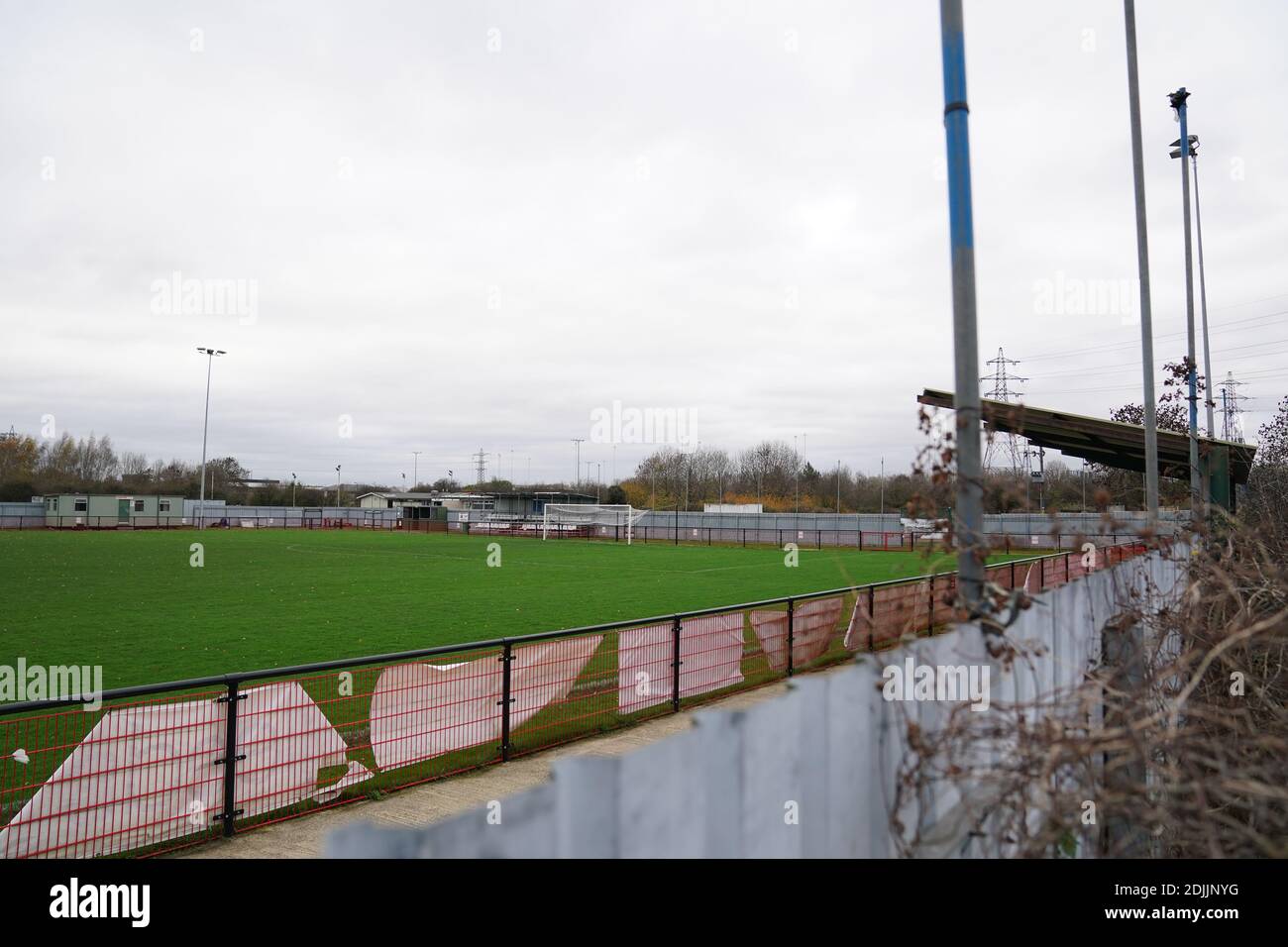 A general view of Dunkirk FC’s ground, the Ron Steel Sports Ground