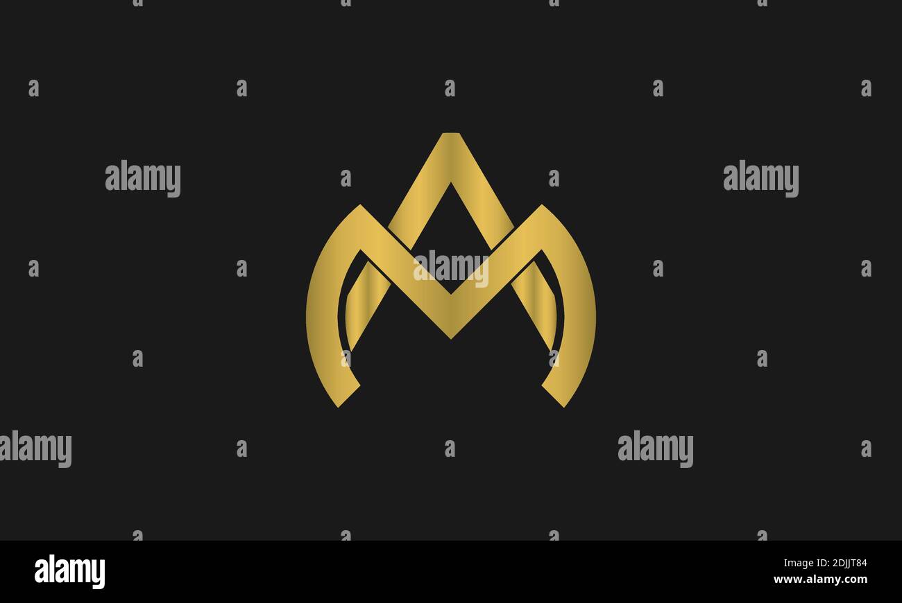 M Initial Vector Hd Images, Monogram Initial M Mm M Logo Template