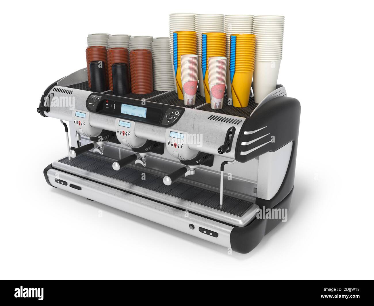 Professional coffee machine Cut Out Stock Images & Pictures - Alamy