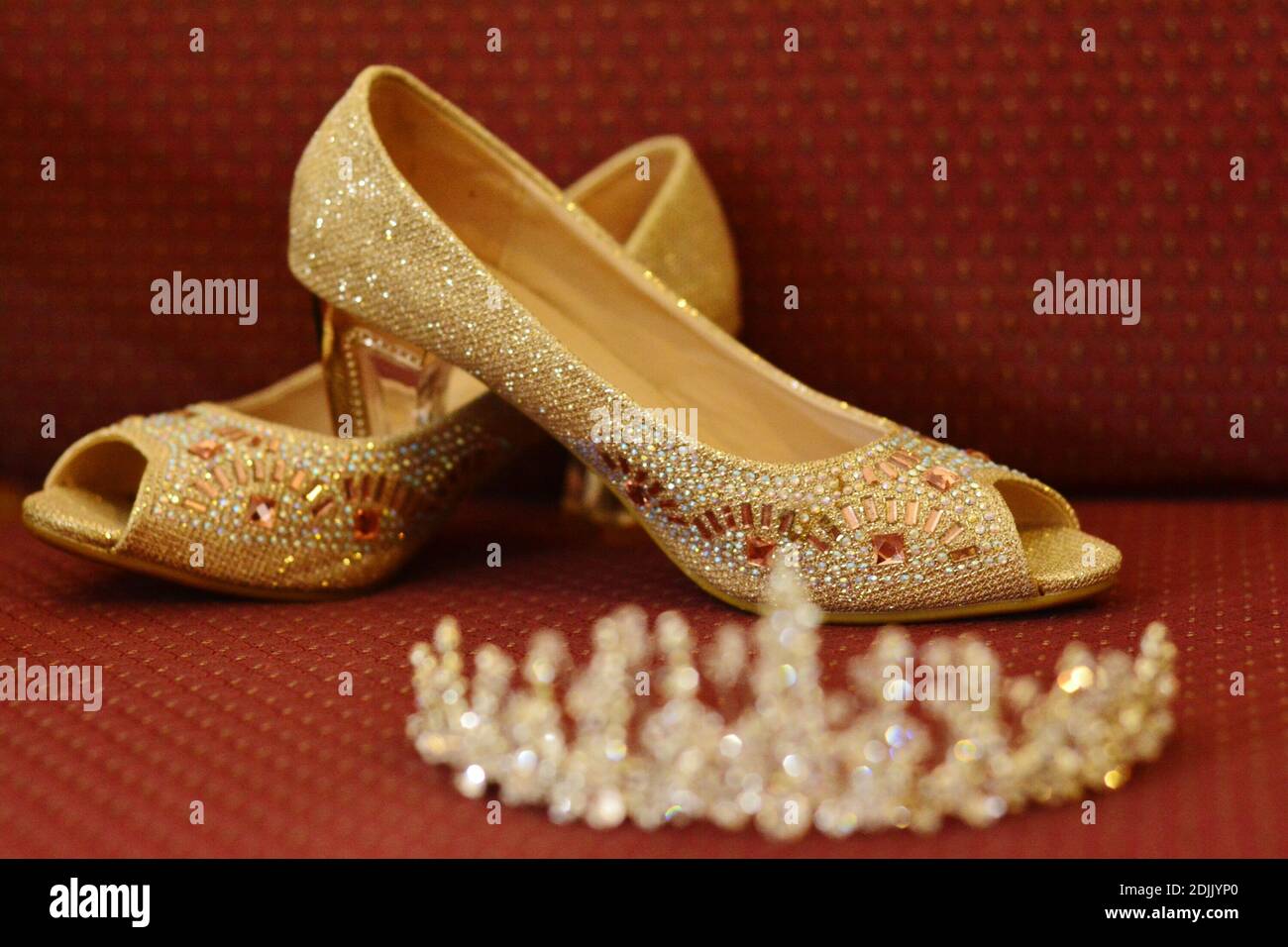 Gold heels High Resolution Stock 