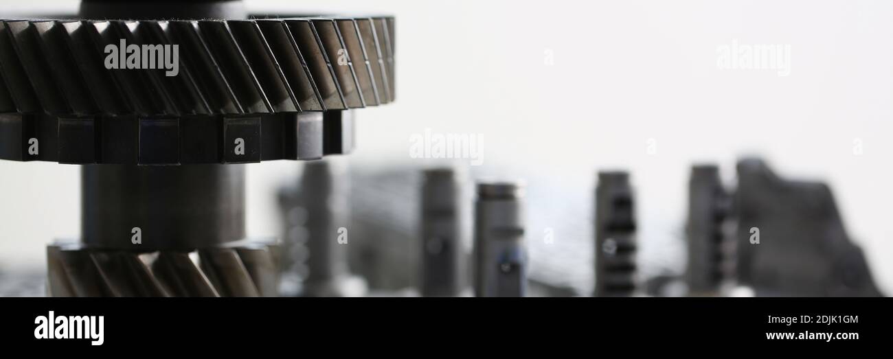 Car gearbox parts isolated on white background Stock Photo Alamy
