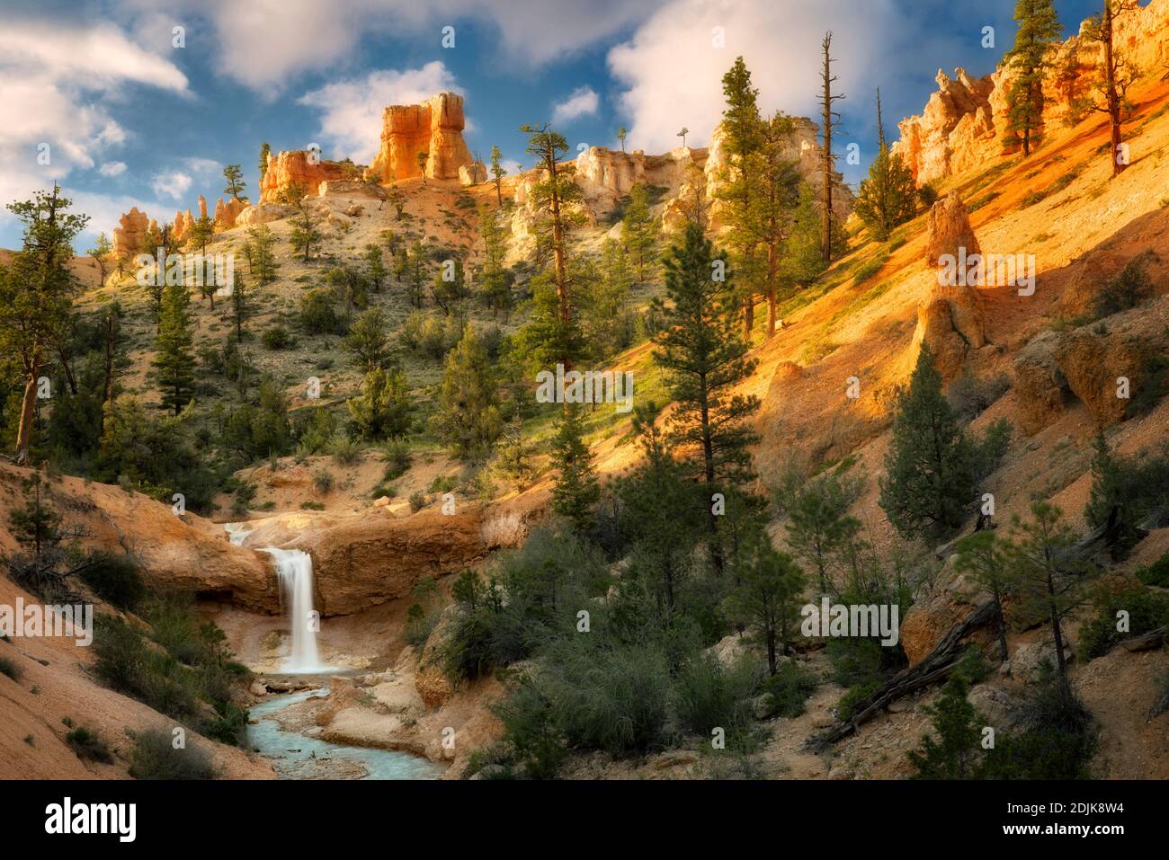 Waterfalls on Tropic Ditch. Zion National Park, Utah Stock Photo Alamy