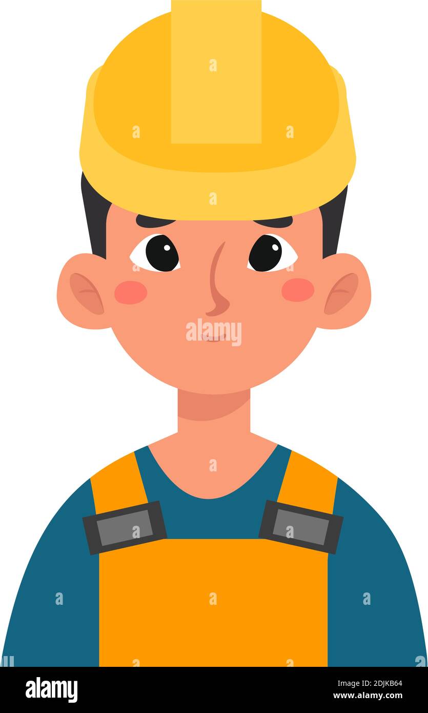 Isolated engineer man professions jobs icon- Vector Stock Vector
