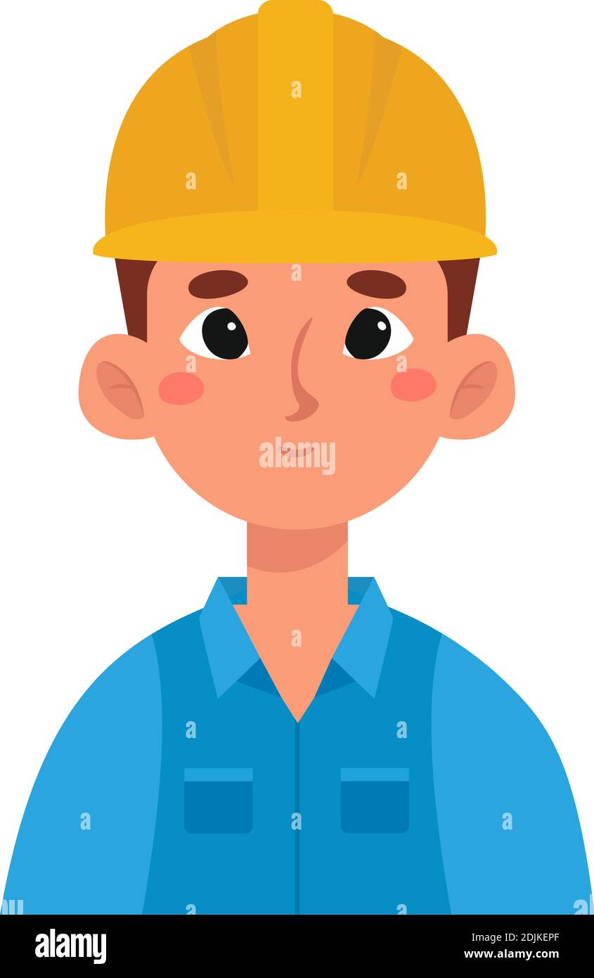 Isolated engineer man professions jobs icon- Vector Stock Vector