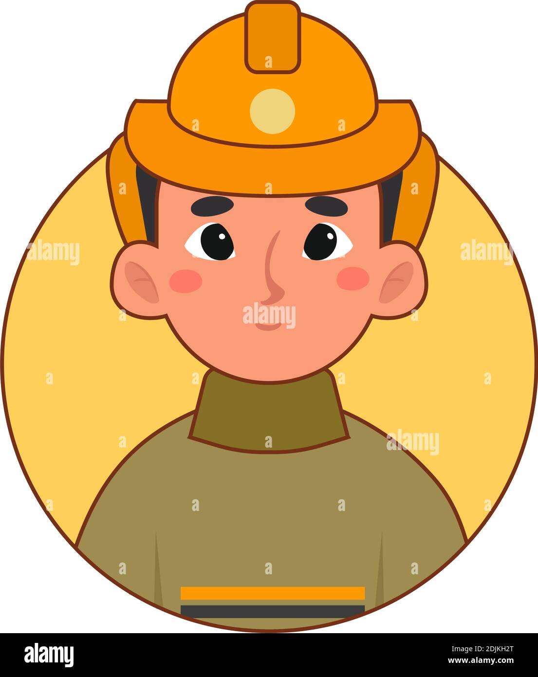 Isolated fireman man professions jobs icon logo- Vector Stock Vector ...