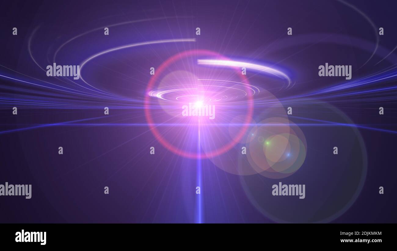 dance ray light floor future, abstract 3d illustrator render Stock Photo