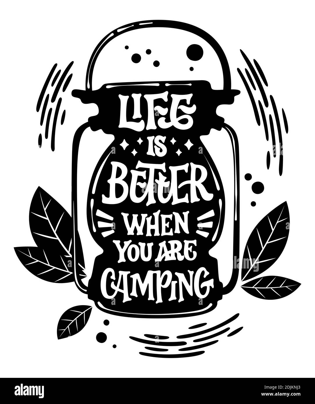 Camping Humor Black And White Stock Photos & Images - Alamy