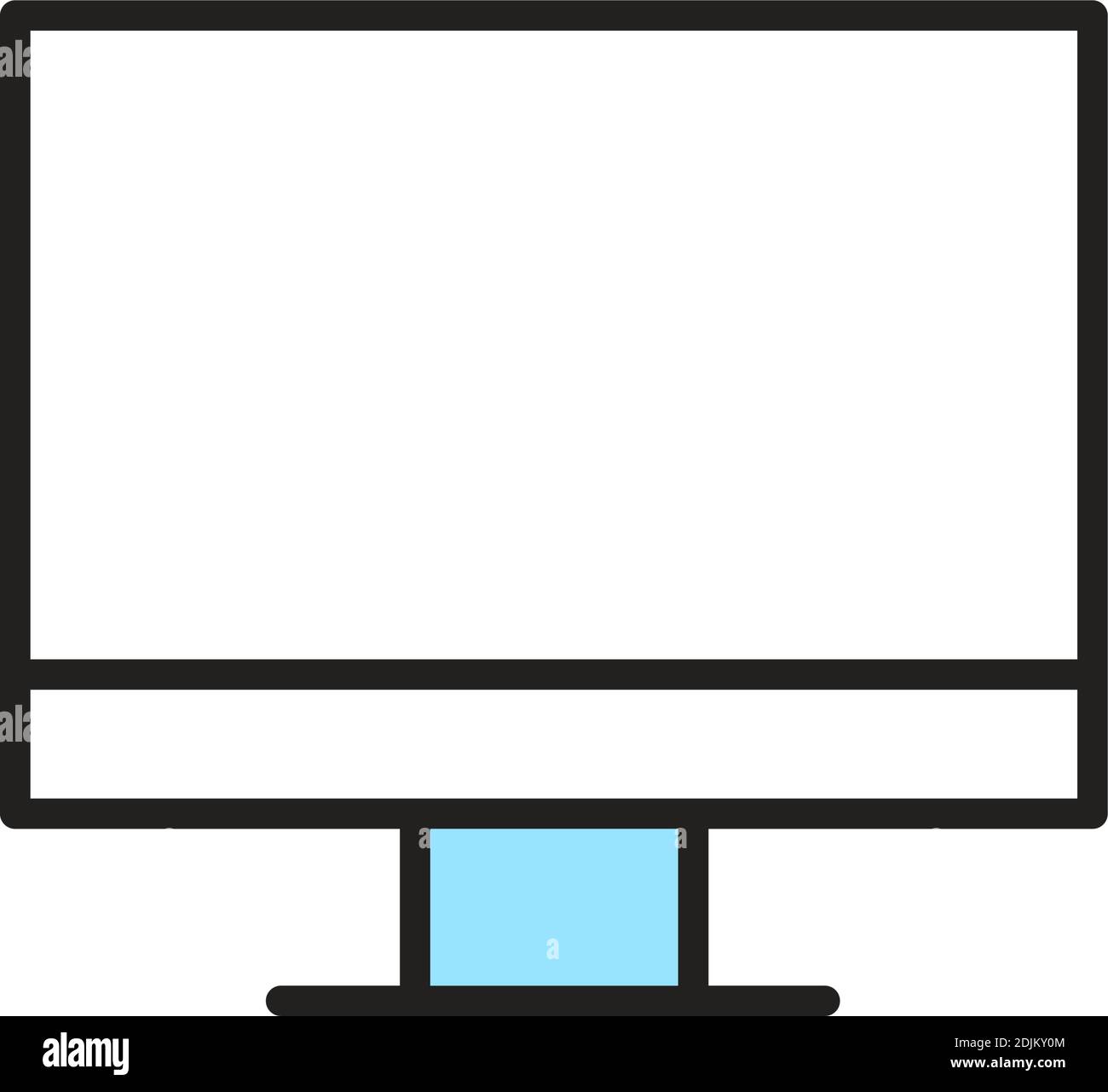 Isolated pc computers tecnology online icon- Vector Stock Vector