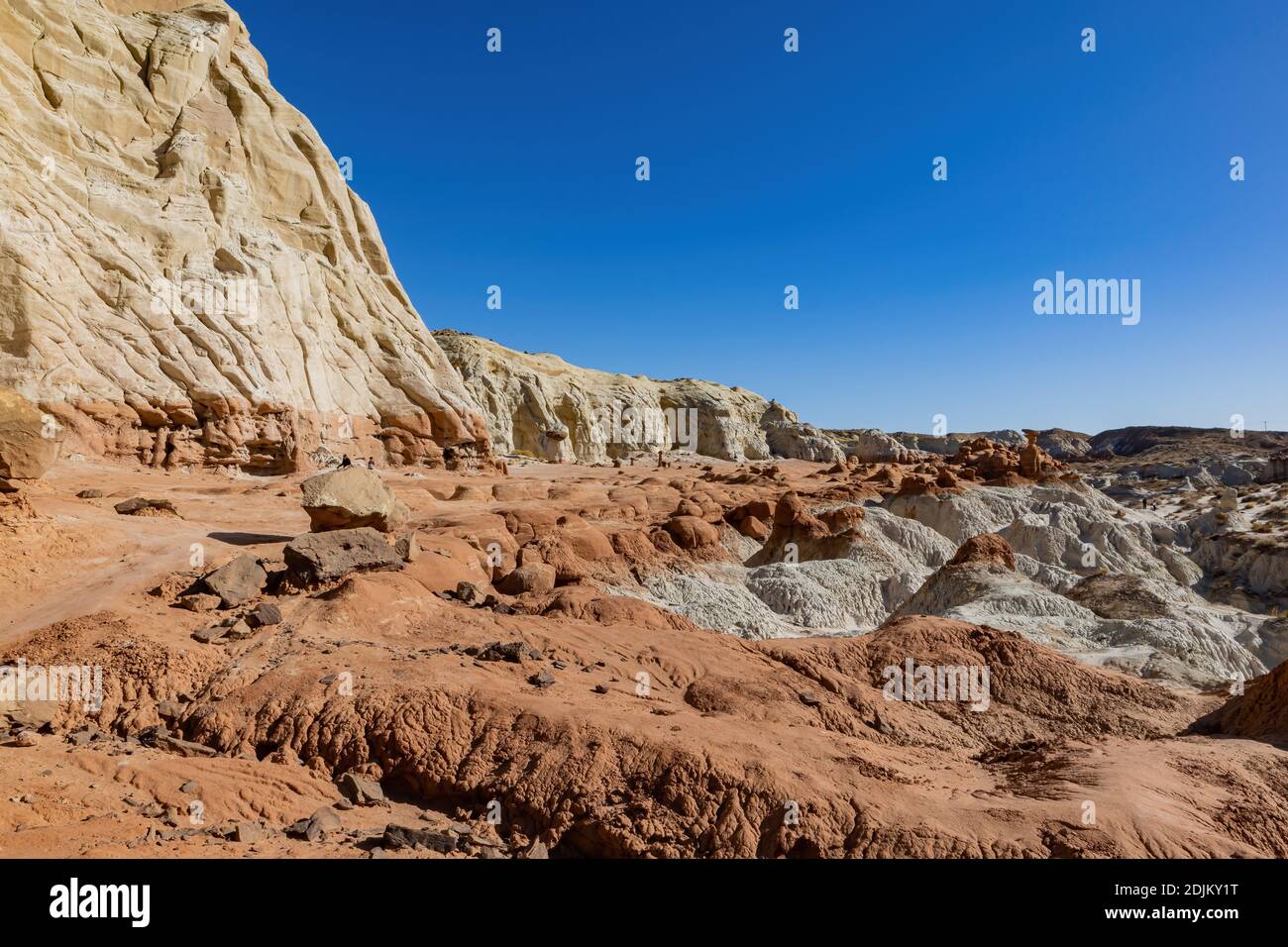 Beautiful landscape around Toadstool Hoodoos at Utah Stock Photo
