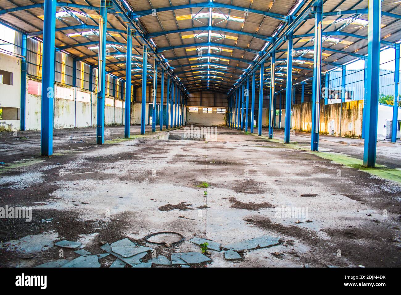 Interior Of Abandoned Building Stock Photo