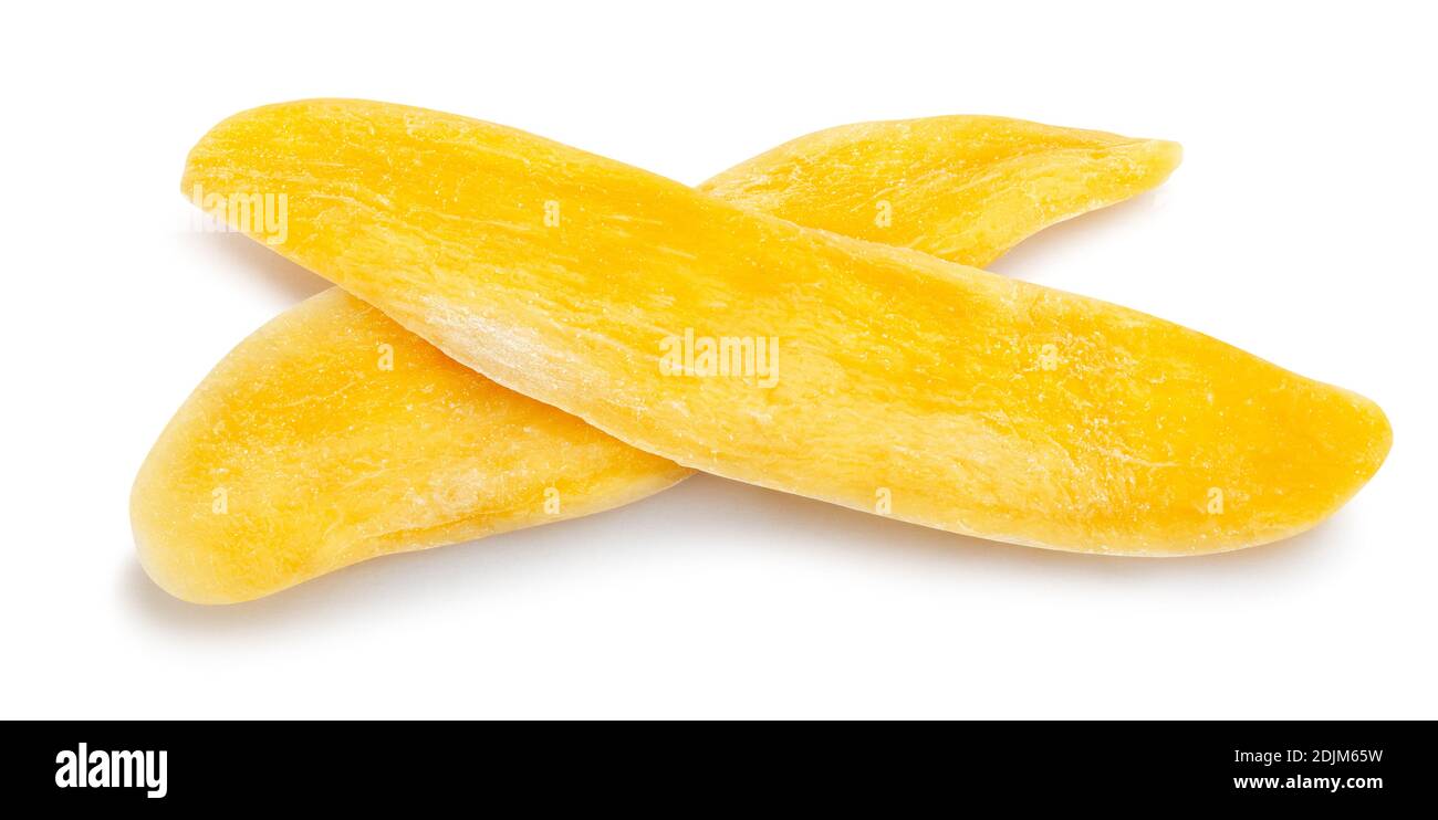 dried mango path isolated on white Stock Photo Alamy