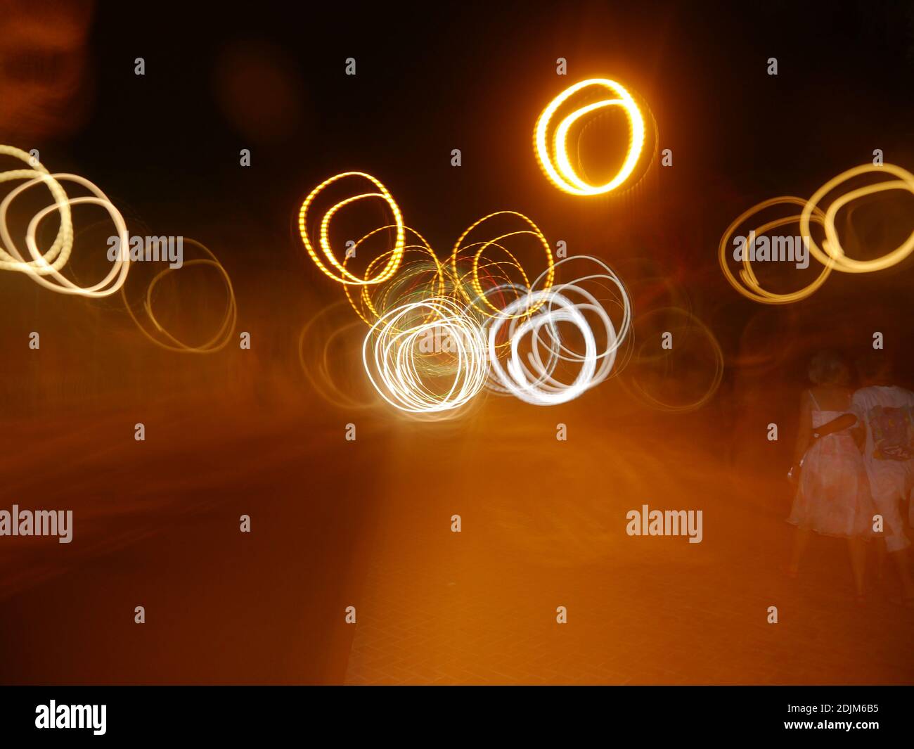 Light Painting At Night Stock Photo - Alamy