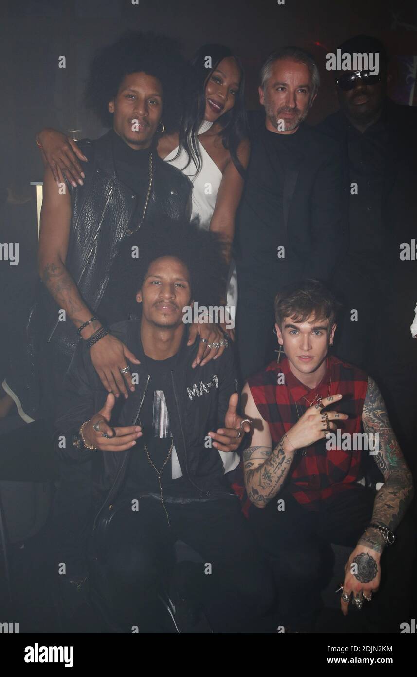 Larry And Laurent Bourgeois Aka Les Twins Naomi Campbell Gabriel Kane Day Lewis And Cyril Chapuy Attending The Gold Obsession Party To Celebrate L Oreal Paris Partnership With Paris Fashion Week On October 2 16