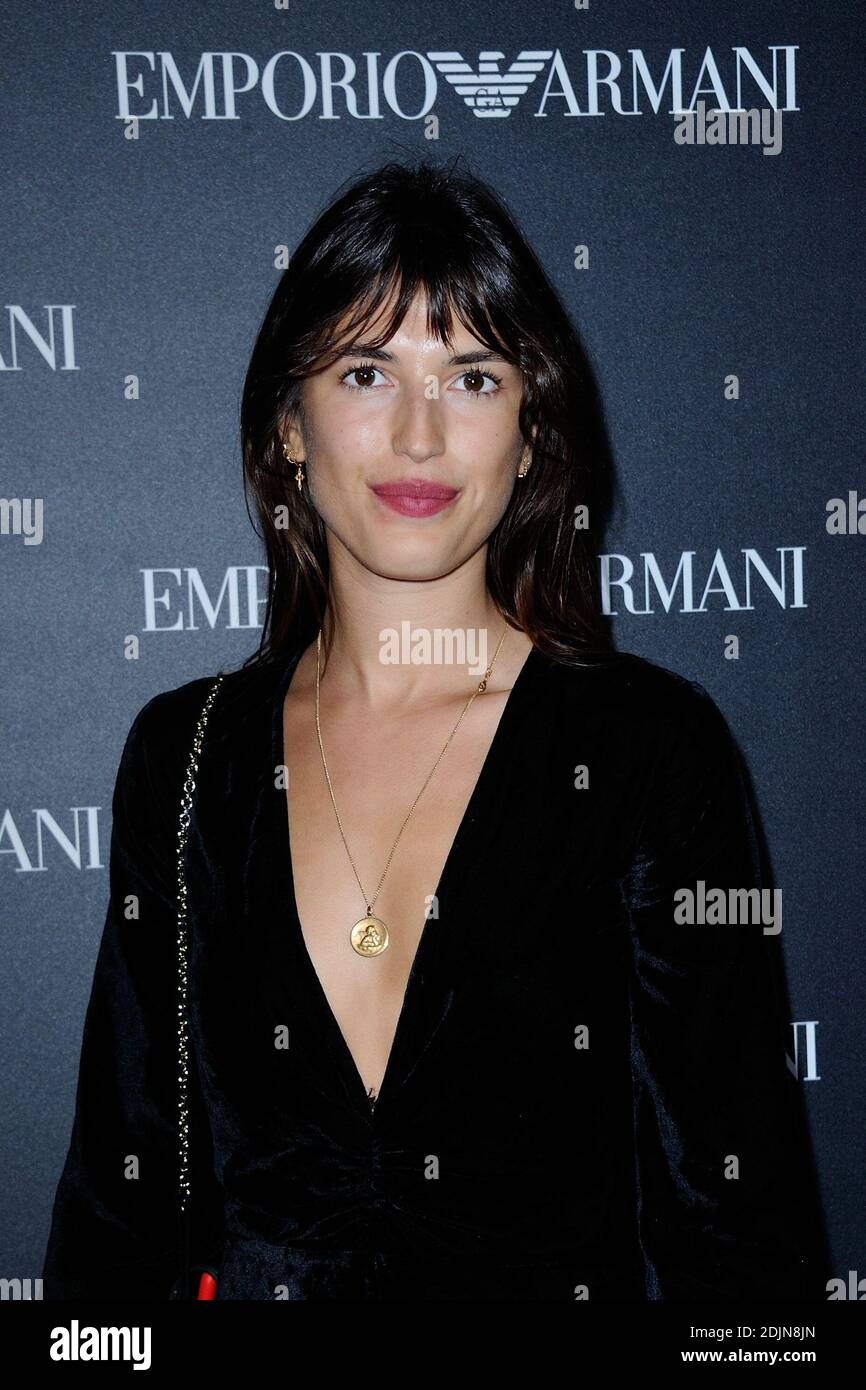 Jeanne Damas attending the Emporio Armani show as a part of Paris