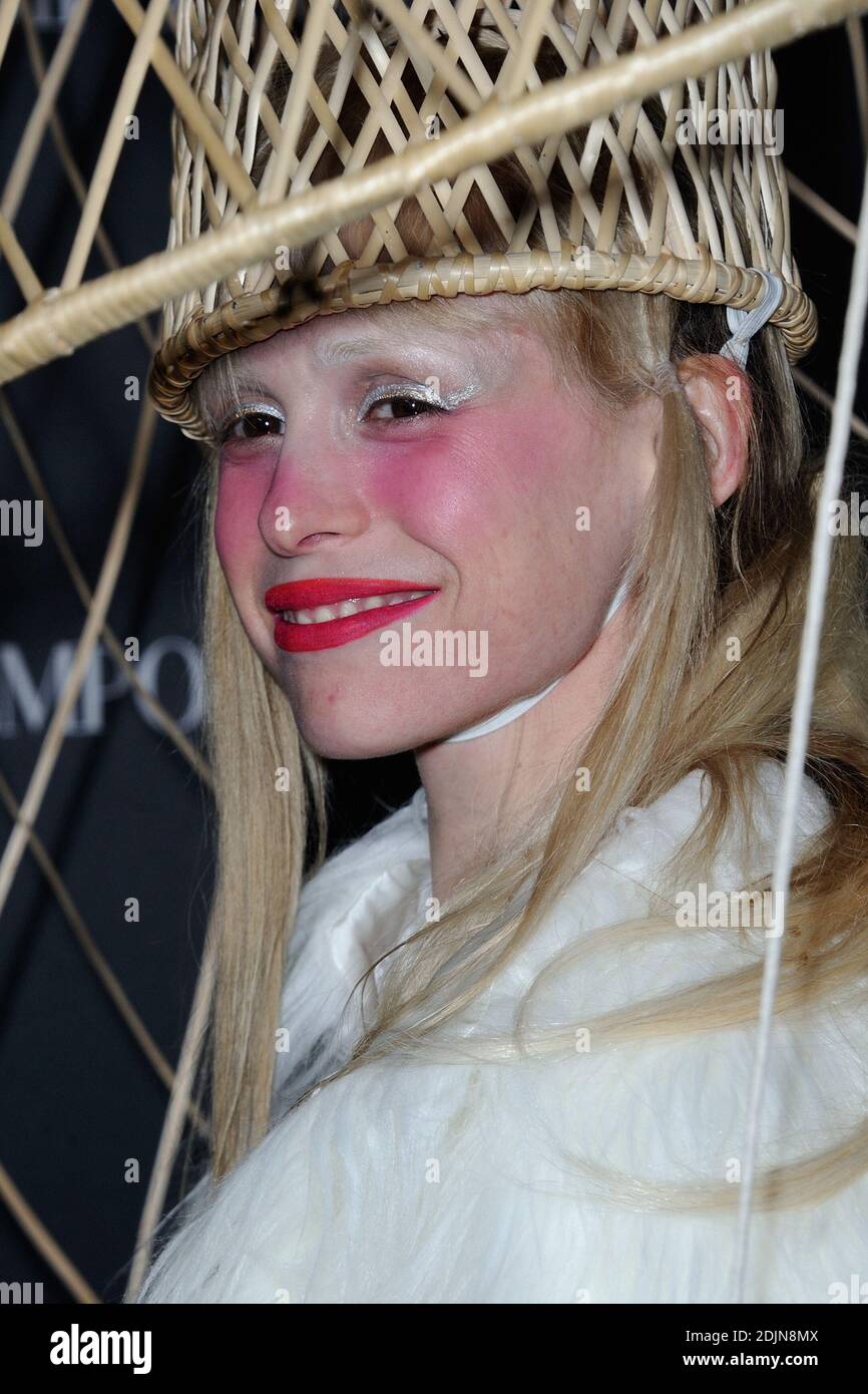 Petite Meller attending the Emporio Armani show as a part of Paris Fashion  Week Ready to