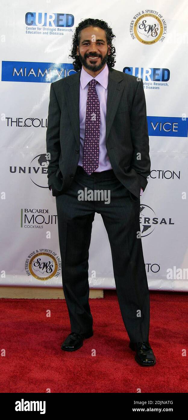 John Ortiz arrives at the Lincoln Theater for the Miami Vice East Coast Premiere. Miami Beach, FL 7/25/06 Stock Photo