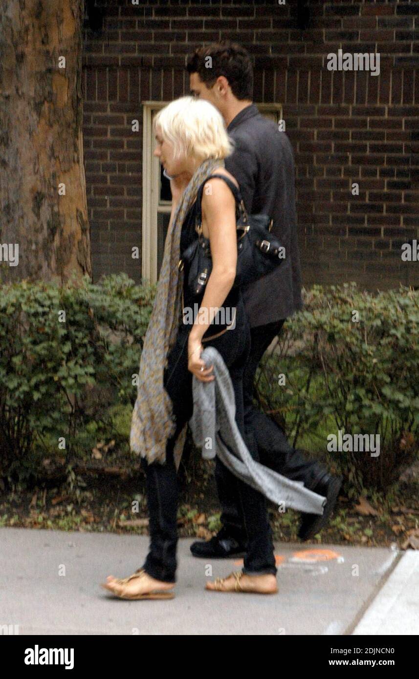 Sienna Miller and James Franco out and about in Toronto, Canada 07/29/06 Stock Photo