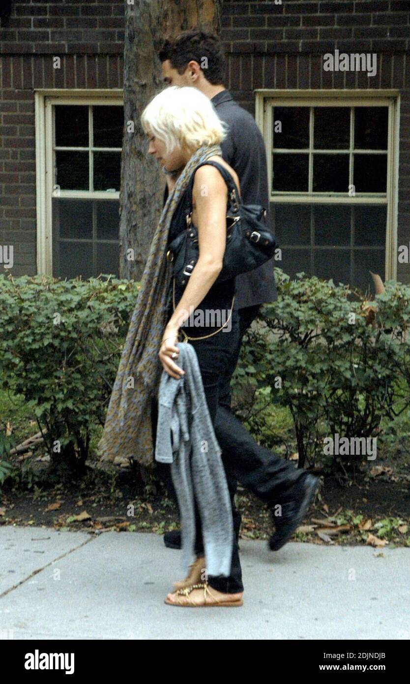 Sienna Miller and James Franco out and about in Toronto, Canada 07/29/06 Stock Photo