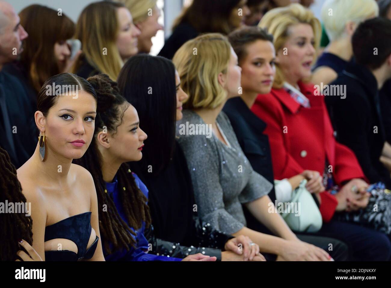 Lea Seydoux, Alicia Vikander and Catherine Deneuve attending the