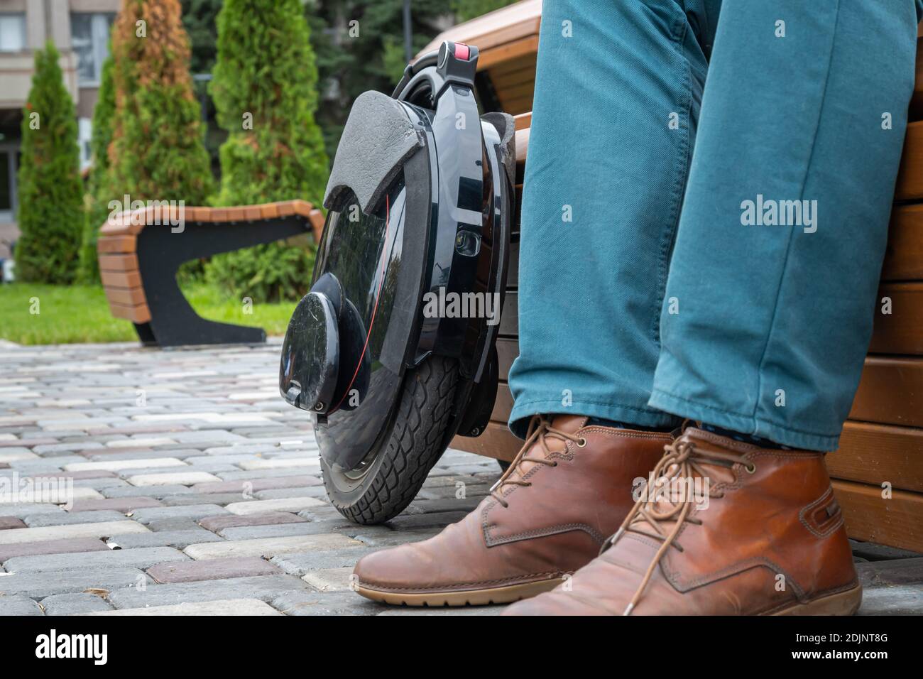 Electric mono wheel, innovative personal vehicle, self-balancing ...