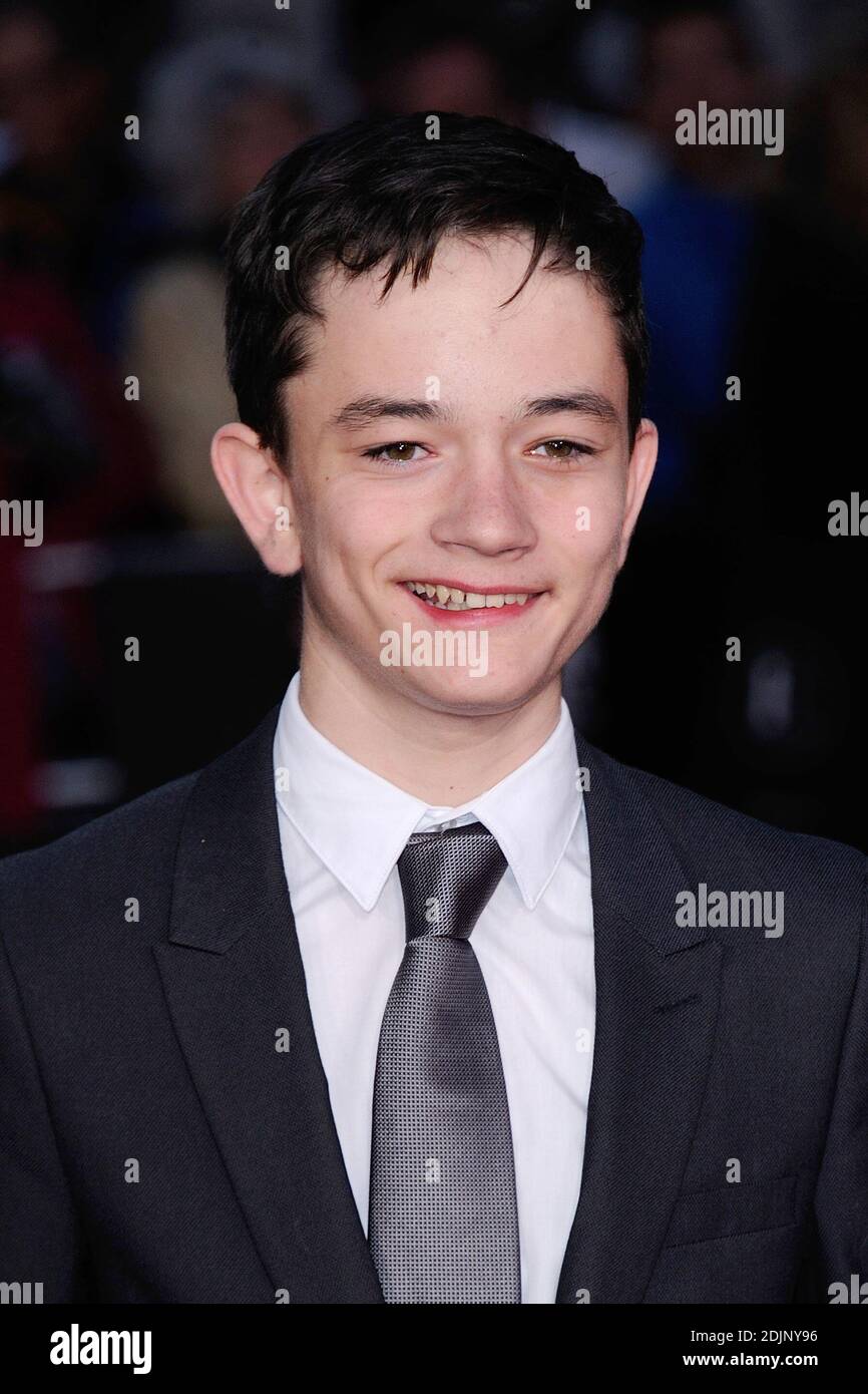 Lewis MacDougall attending the premiere of A Monster Calls as part of ...