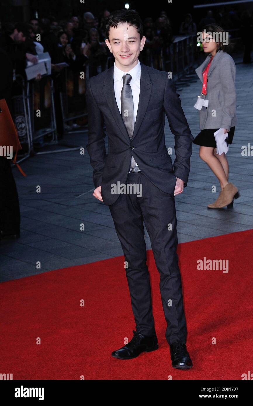Lewis MacDougall attending the premiere of A Monster Calls as part of ...