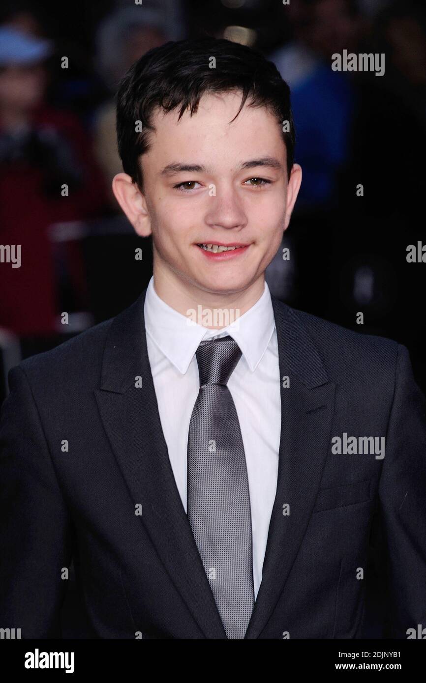 Lewis MacDougall attending the premiere of A Monster Calls as part of ...