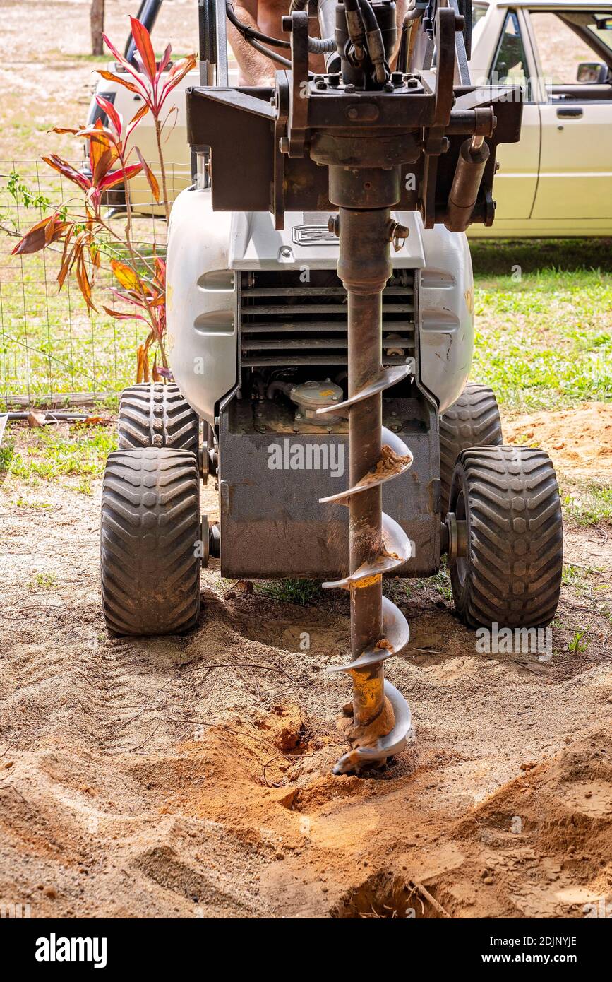 Post hole digger hires stock photography and images Alamy