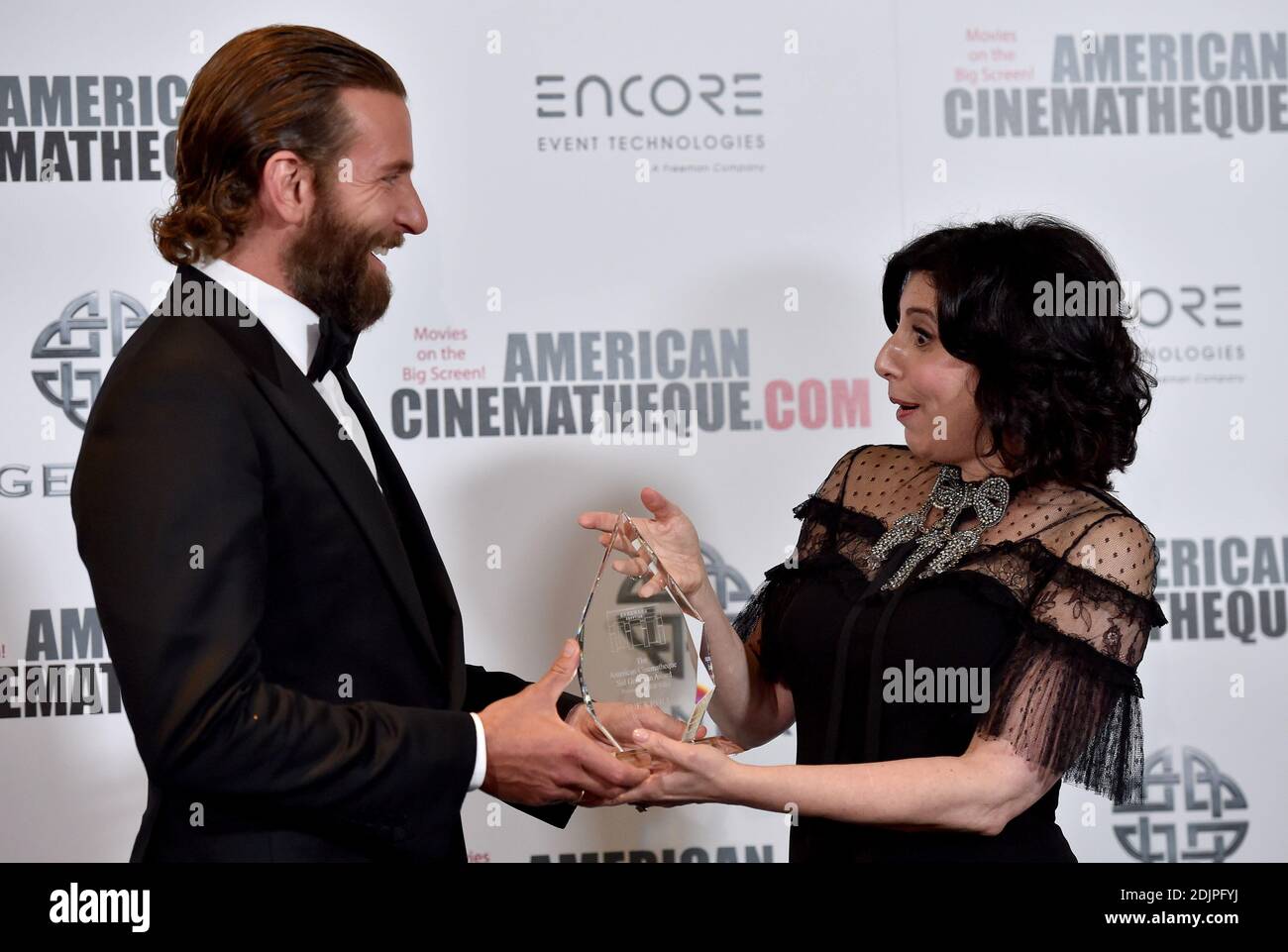 Sue Kroll and Bradley Cooper attend the 30th Annual American Cinematheque Awards Gala at The Beverly Hilton Hotel on October 14, 2016 in Beverly Hills, Los Angeles, CA, USA. Photo by Lionel Hahn/ABACAPRESS.COM Stock Photo
