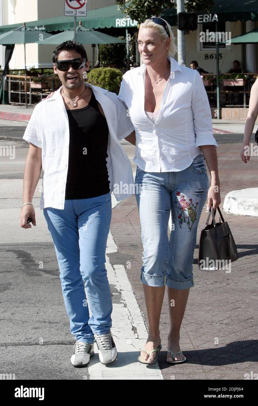 Exclusive!! Bridget Nielsen and her fifth husband, Mattia Dessi, appear Exclusive!! Bridget Nielsen and her fifth husband, Mattia Dessi, appear