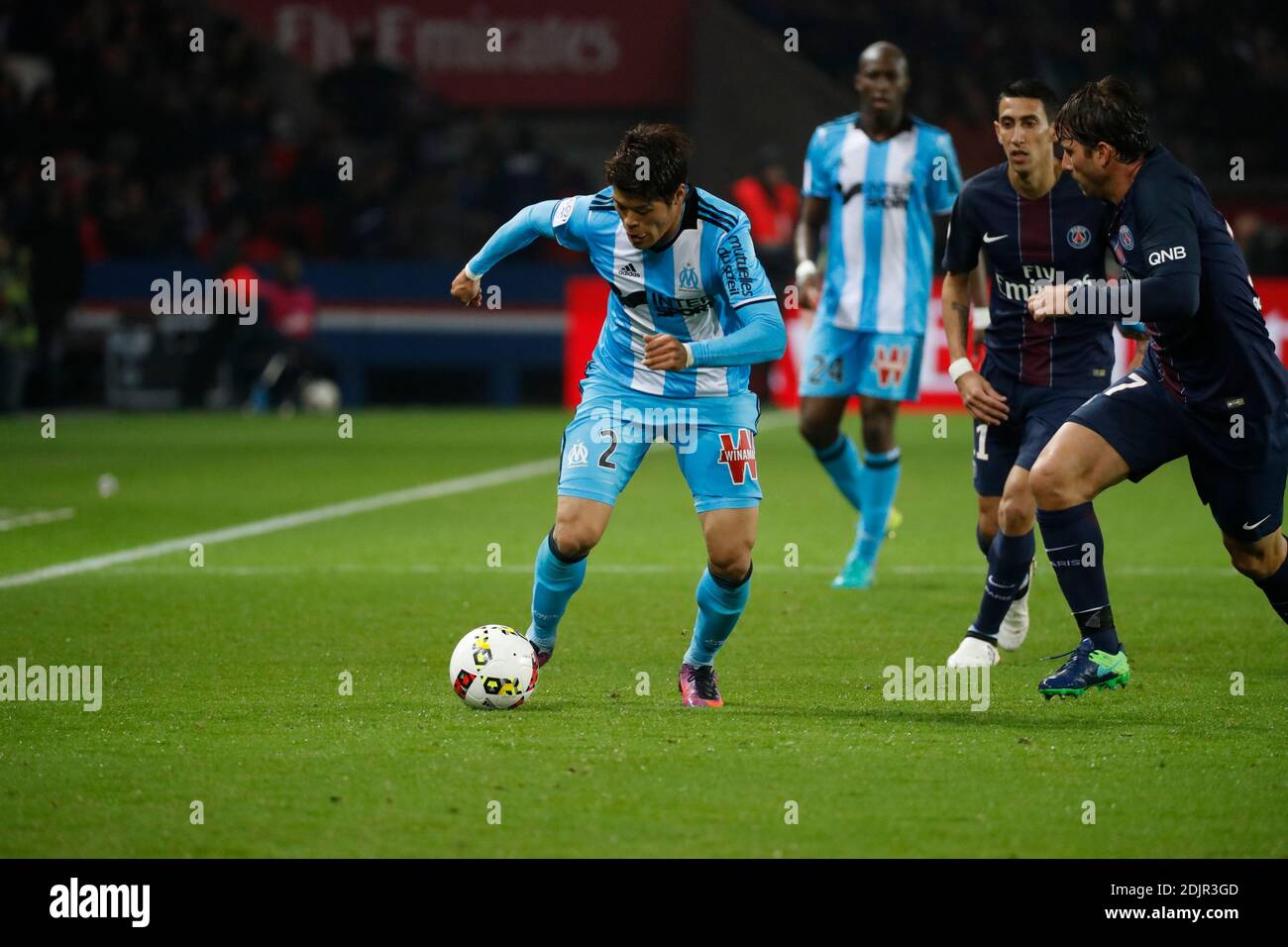 Marseille's Hiroki Sakai during the French First League soccer match