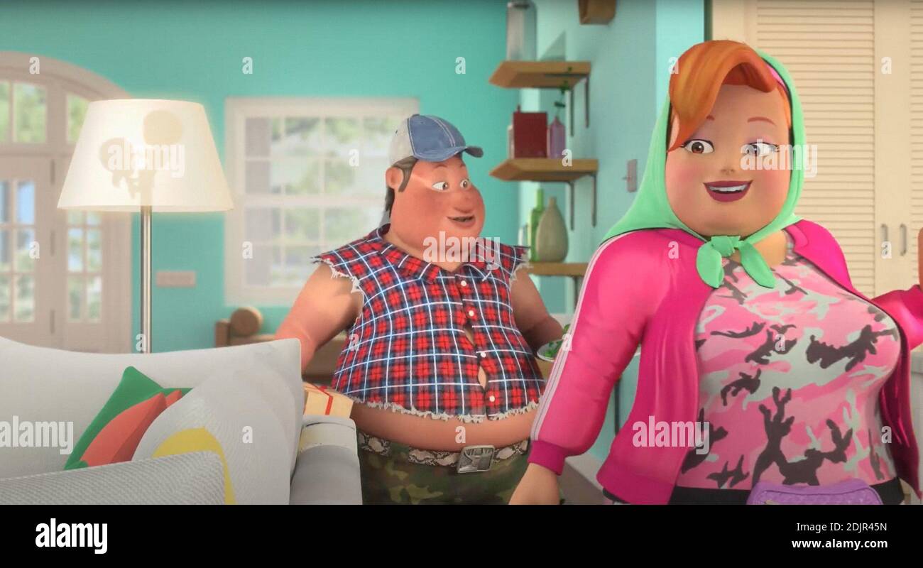 BOBBLEHEADS THE MOVIE, from left Earl (voice Luke Wilson), Binky