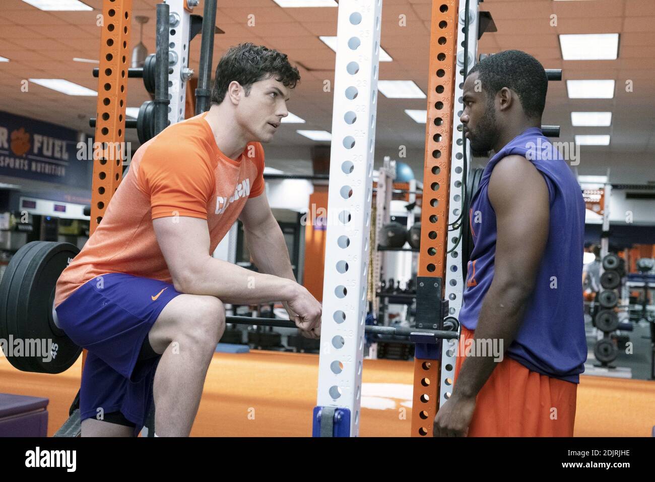 SAFETY, from left: Miles Burris, Jay Reeves, 2020. ph: Chuck Zlotnick / © Disney+ / Courtesy Everett Collection Stock Photo