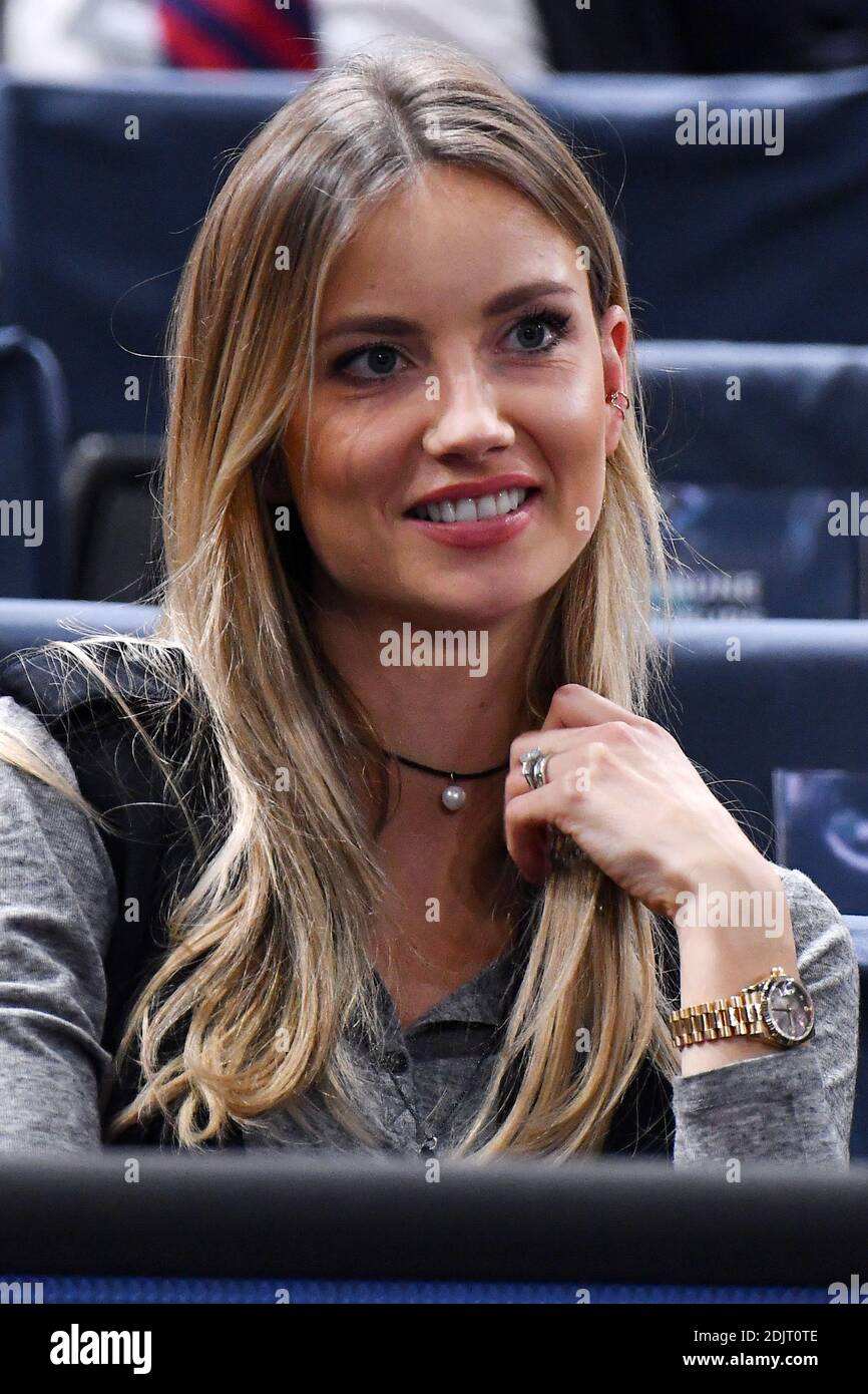 Ester Satorova, girlfriend of Tomas Berdych, during the Mens Singles  quarter final match on day five of the BNP Paribas Masters at Hotel Accor  Arena Bercy on November 4, 2016 in Paris,