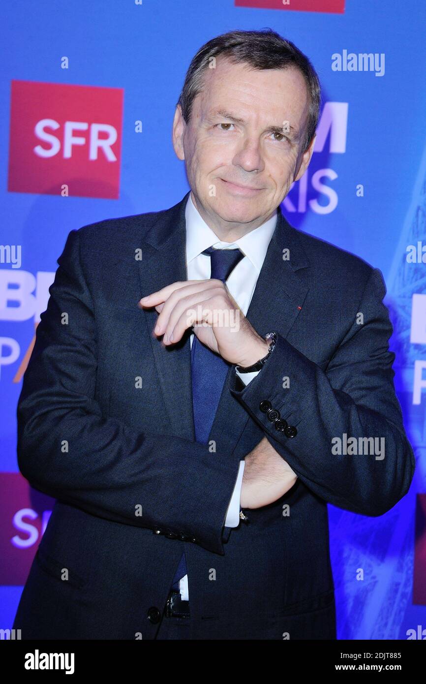 Alain Weill assiste au lancement de la chaine BFM Paris au Cafe de l