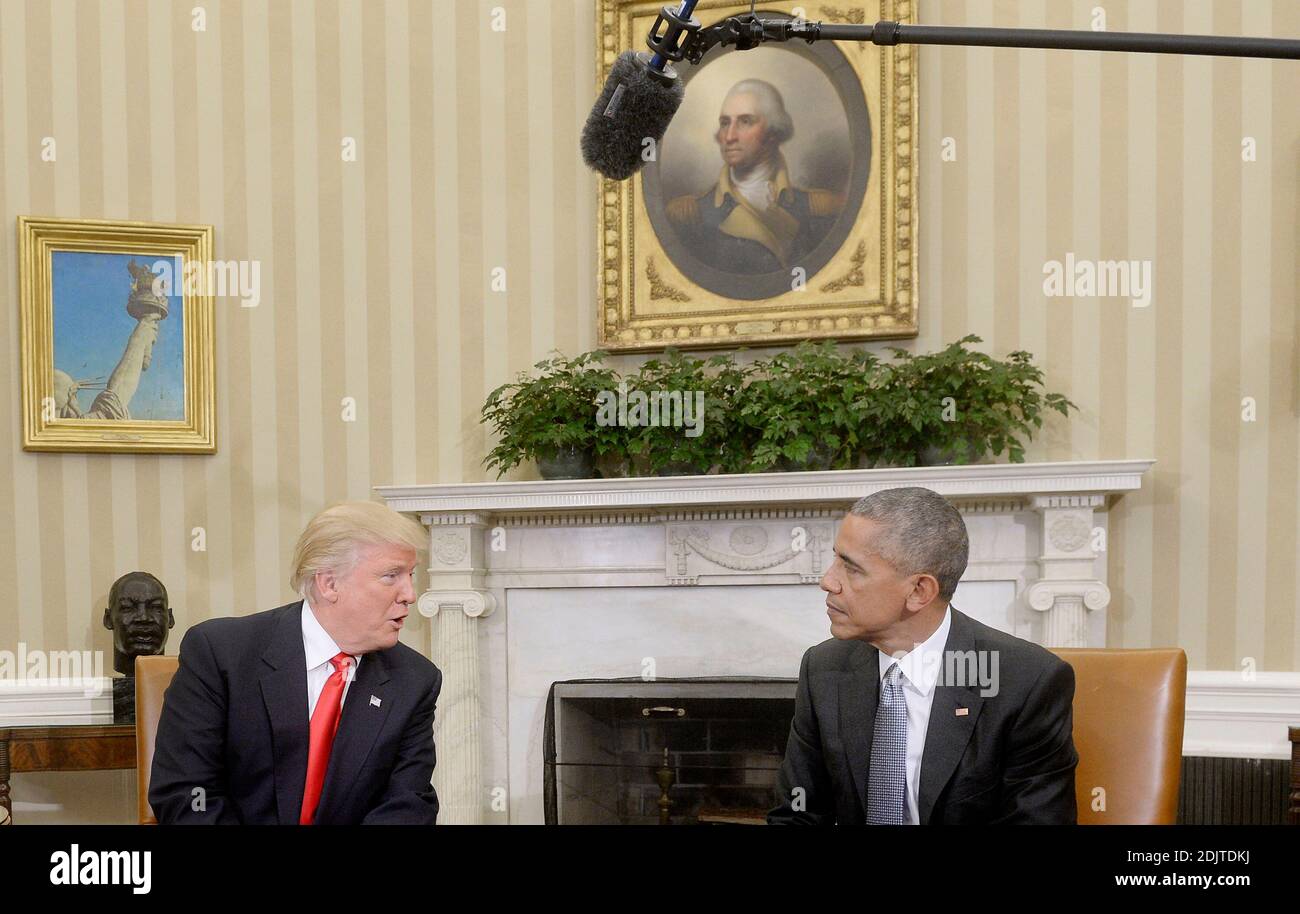 President-elect Donald Trump meets with U.S. President Barack Obama in ...