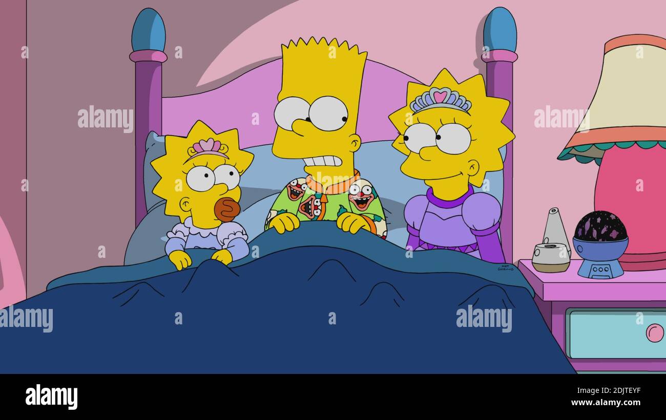 Bart and maggie simpson