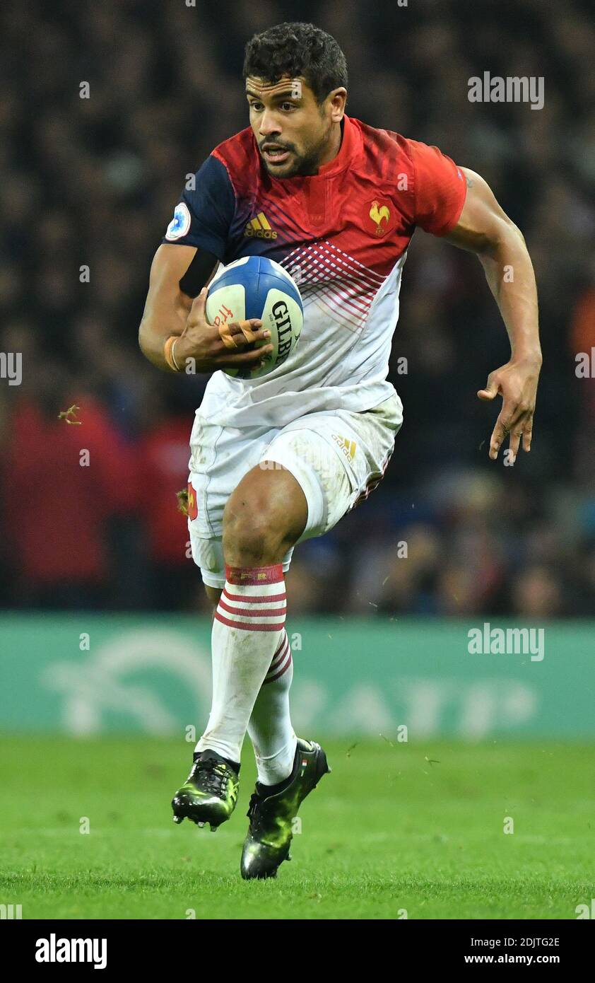 Wesley Fofana from France during the Rugby International Test