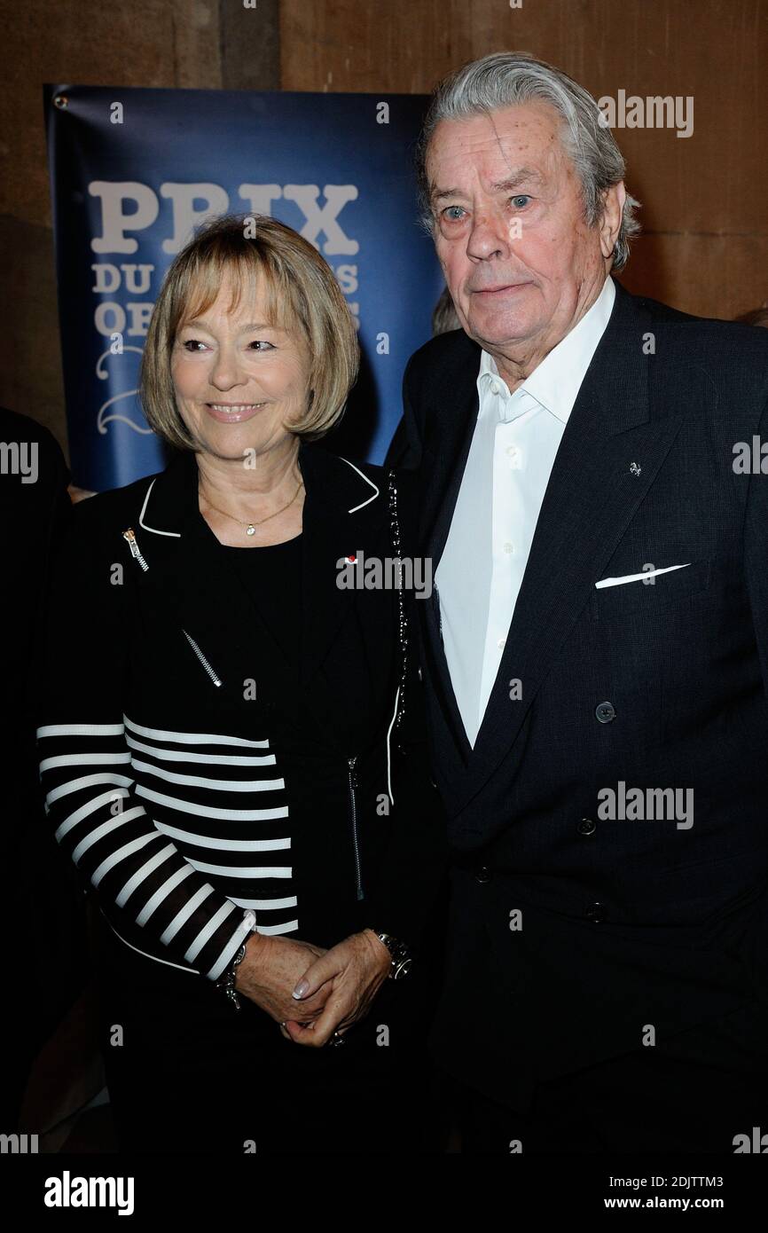 Martine Monteil and Alain Delon attending the Quai des Orfevres Literary Prize award, in Paris Martine Monteil and Alain Delon attending the Quai des Orfevres Literary Prize award, in Paris