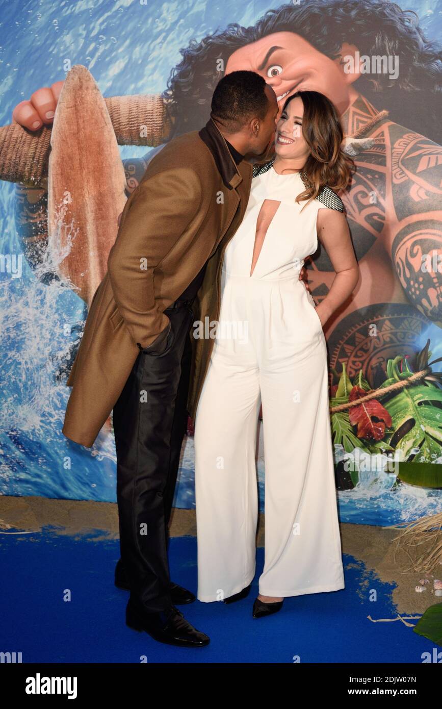 Jean-Luc Guizonne and Charlotte Namura lors de la premiere de Vaiana au grand Rex a Paris, France, le 16 novembre 2016. Photo by Alban Wyters/ABACAPRESS.COM Stock Photo
