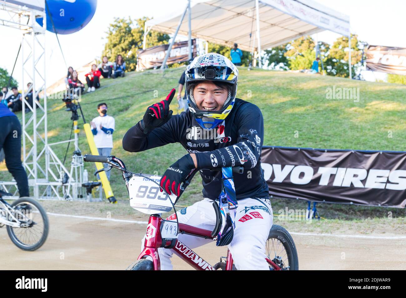 Osaka, Japan. 25th Oct, 2020. Yoshitaku Nagasako reacts after finishing