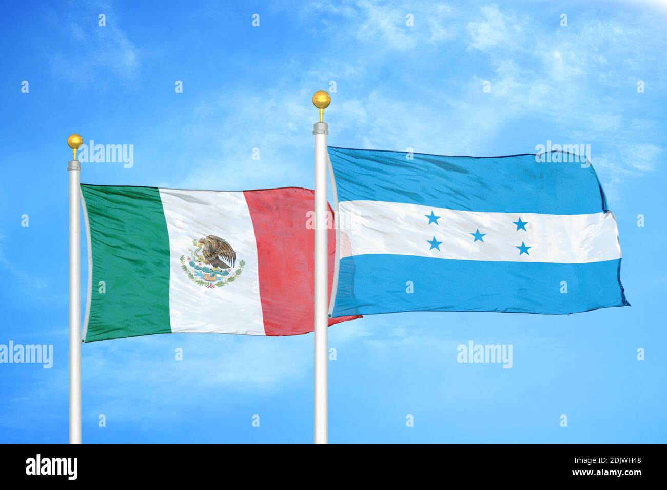 Mexico honduras flag hi-res stock photography and images - Alamy